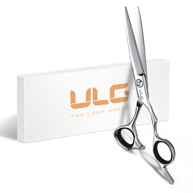 ULG professional hair cutting scissors 6.5 inch blades close-up for precise trims