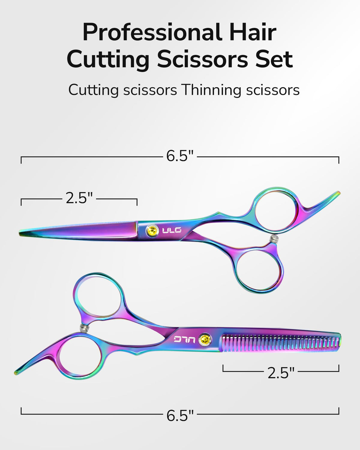 ULG thinning with 30 teeth creates natural texture without over-thinning