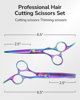 ULG thinning with 30 teeth creates natural texture without over-thinning