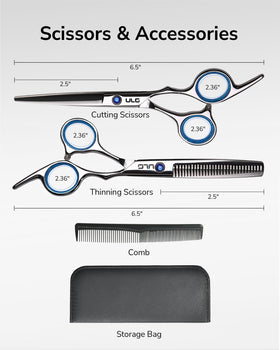 ULG silver mirror polish finish on blades for premium aesthetics and glide.