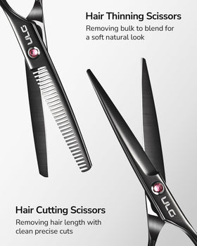ULG thinning shears with 30 teeth for natural layering.