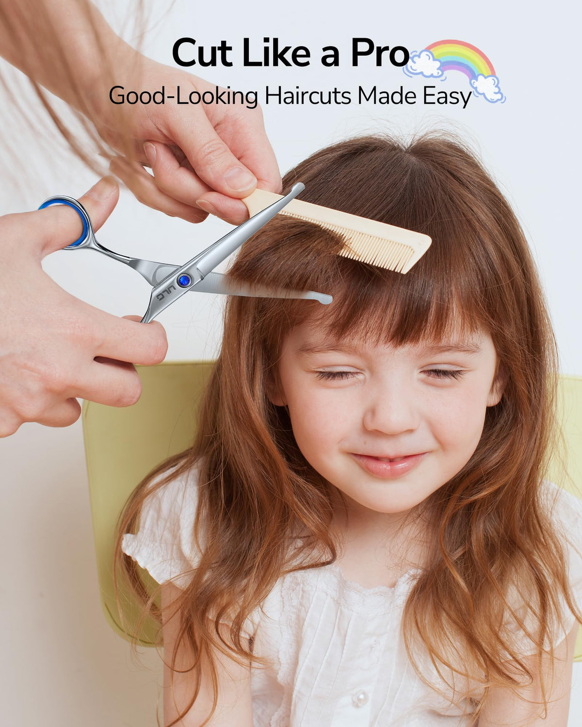 ULG toddler baby haircut session with safe rounded tip