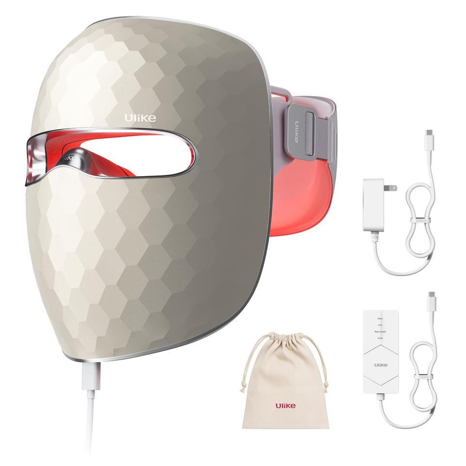 Ulike Reglow face mask front view with full-face coverage for even light exposure