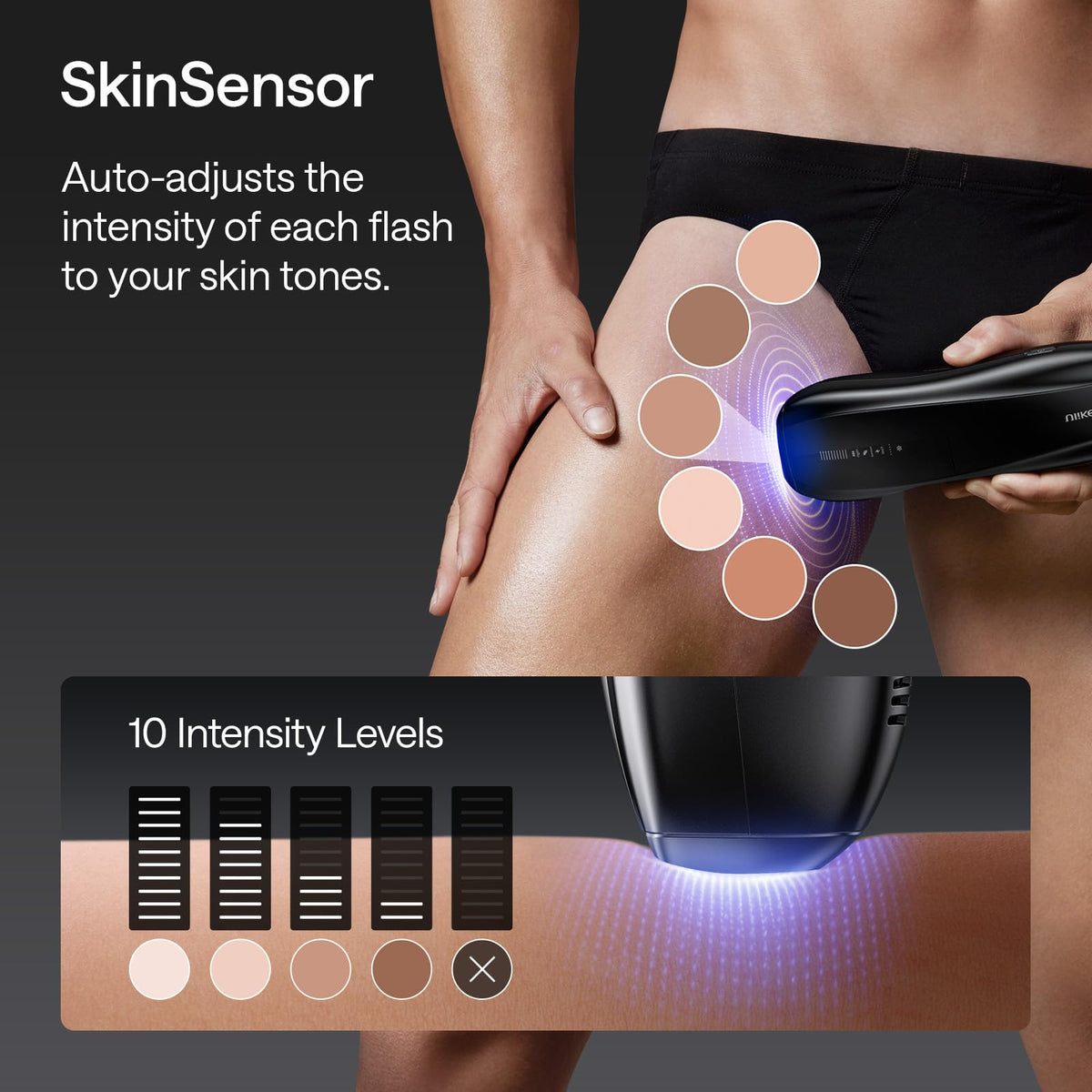 Ulike X ice cooling technology keeps skin cool during use