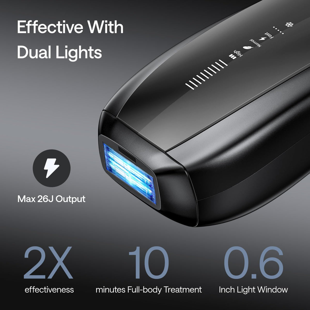 Ulike X IPL device side view highlighting compact form for easy handling