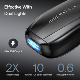Ulike X IPL device side view highlighting compact form for easy handling