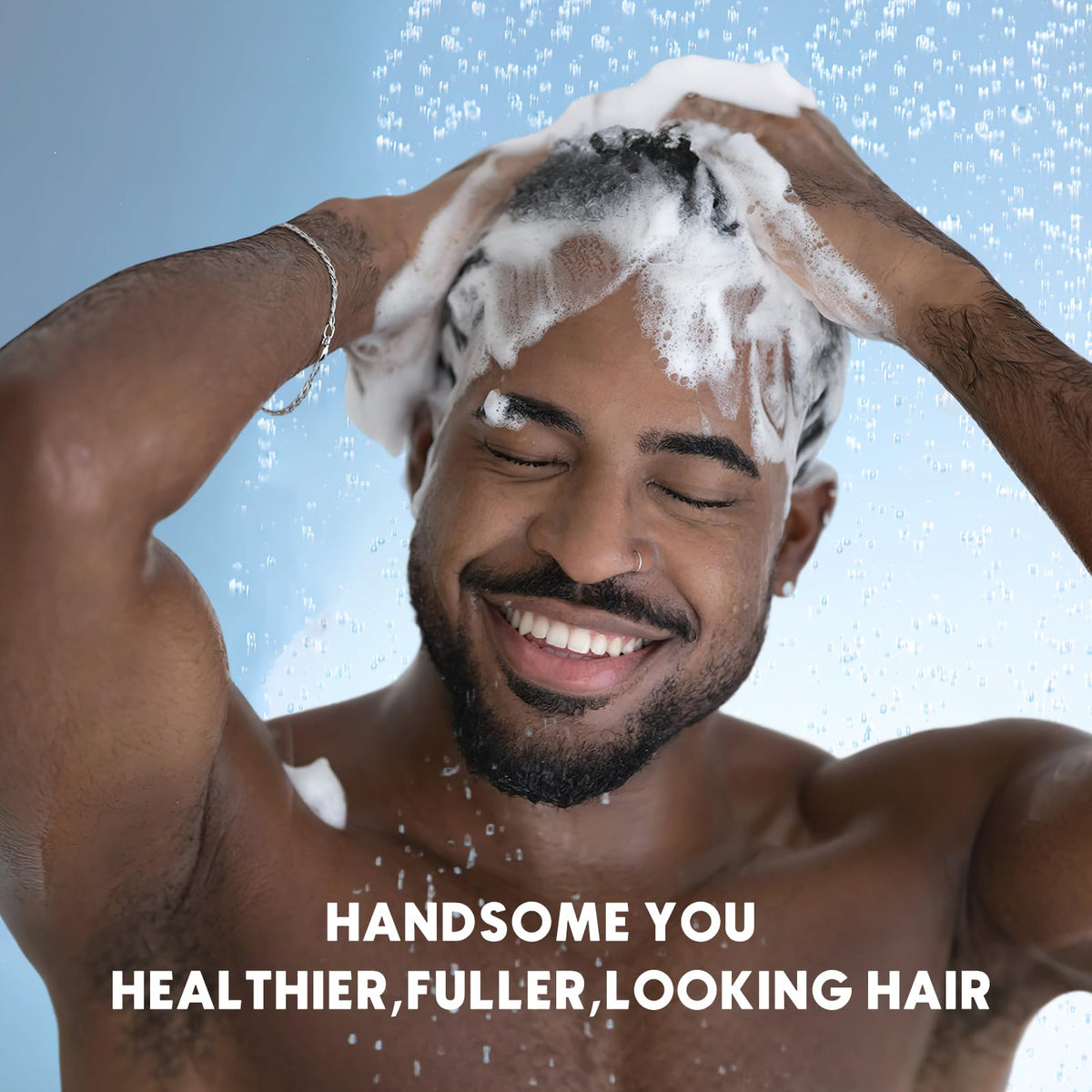 ulluxe castor oil complex visual, nourishing hair shaft and resilience