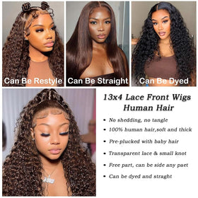 ULOVE HAIR chocolate brown wig ideal for weddings and celebrations.
