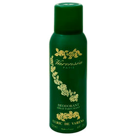 Ulric De Varens Varensia deodorant spray packaging for on-the-go freshness.