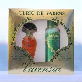 Ulric De Varens Varensia packaging box highlighting gift-ready presentation.