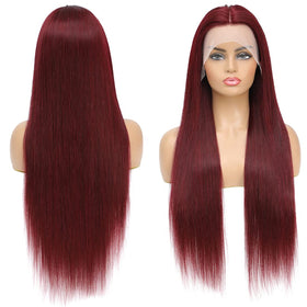 ULRICA Brazilian virgin Remy burgundy hair provides smooth texture and lasting shine