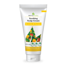 UltimateVitality Dermavitality scalp cream close-up highlighting a non-greasy, hydrating formula.