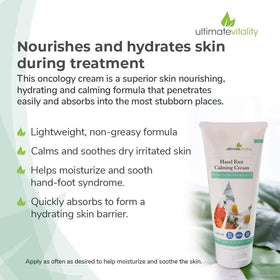 Non-greasy finish of UltimateVitality Hand Foot Cream after application.
