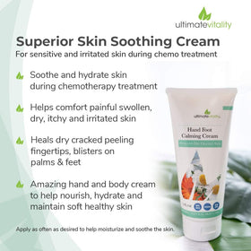 Plant-rich formula of UltimateVitality Hand Foot Cream with Aloe Vera and Shea Butter.