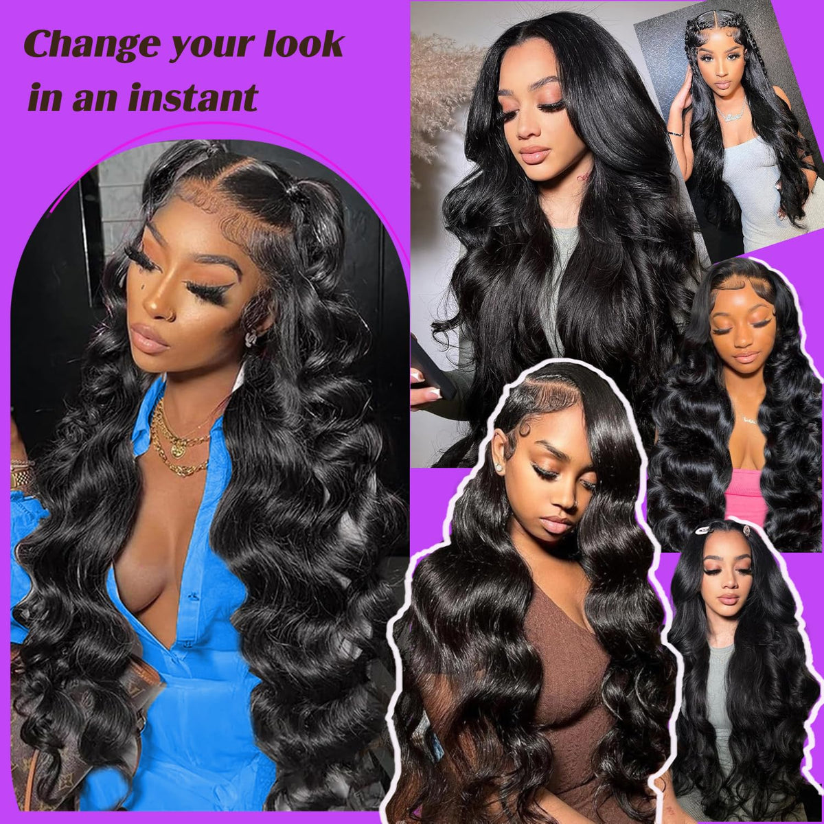 UltraFlower 200-density wig delivers fullness and natural movement without tangling.
