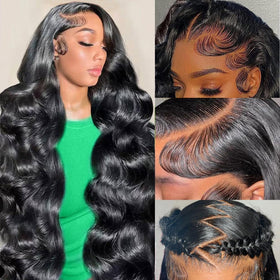 UltraFlower 32-inch wig with full-cap HD lace front for a natural look.