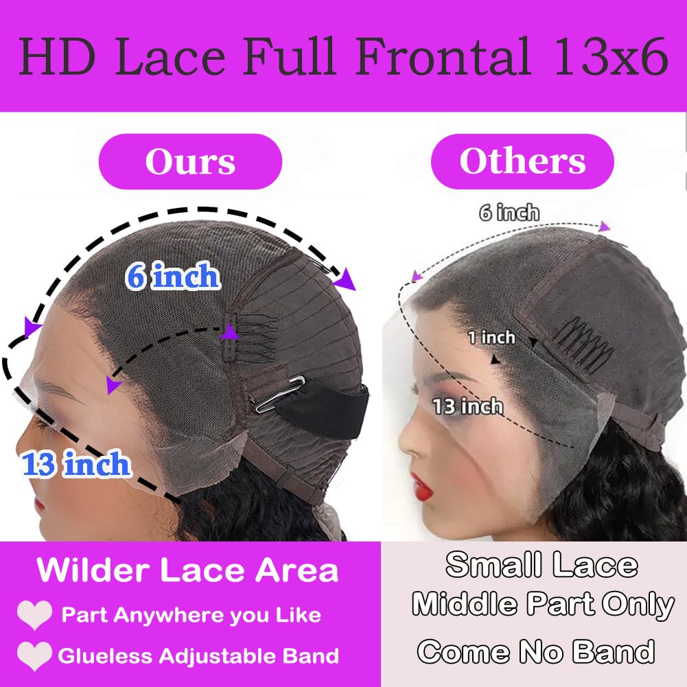 UltraFlower 32-inch wig HD lace detail delivers undetectable scalp blend.