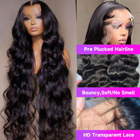 UltraFlower 13x6 lace front supports versatile middle or side parts.