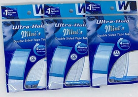 Ultrahold Ultra Hold Mini Tabs package showing discreet wig tape for secure fit.