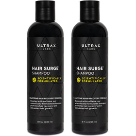 Ultrax Labs Hair Surge bottle pour for precise application and mess-free routine.