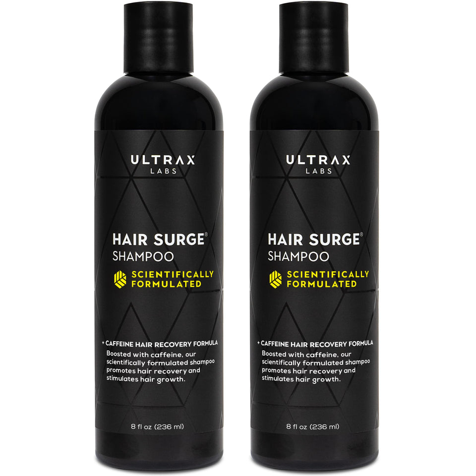Ultrax Labs Hair Surge bottle pour for precise application and mess-free routine.