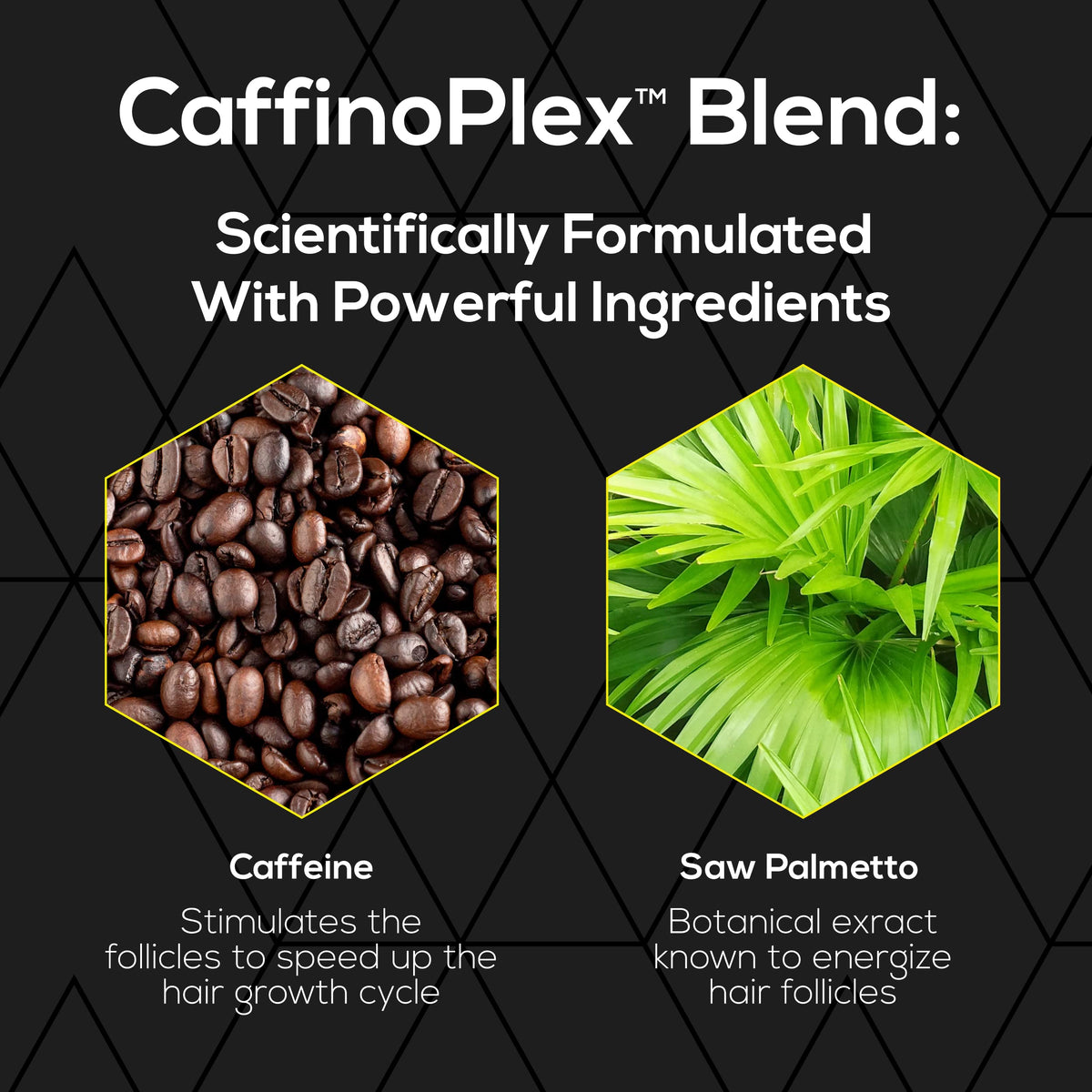 Close-up of Ultrax Labs Hair Surge label showing key ingredients and benefits.
