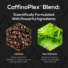 Close-up of Ultrax Labs Hair Surge label showing key ingredients and benefits.