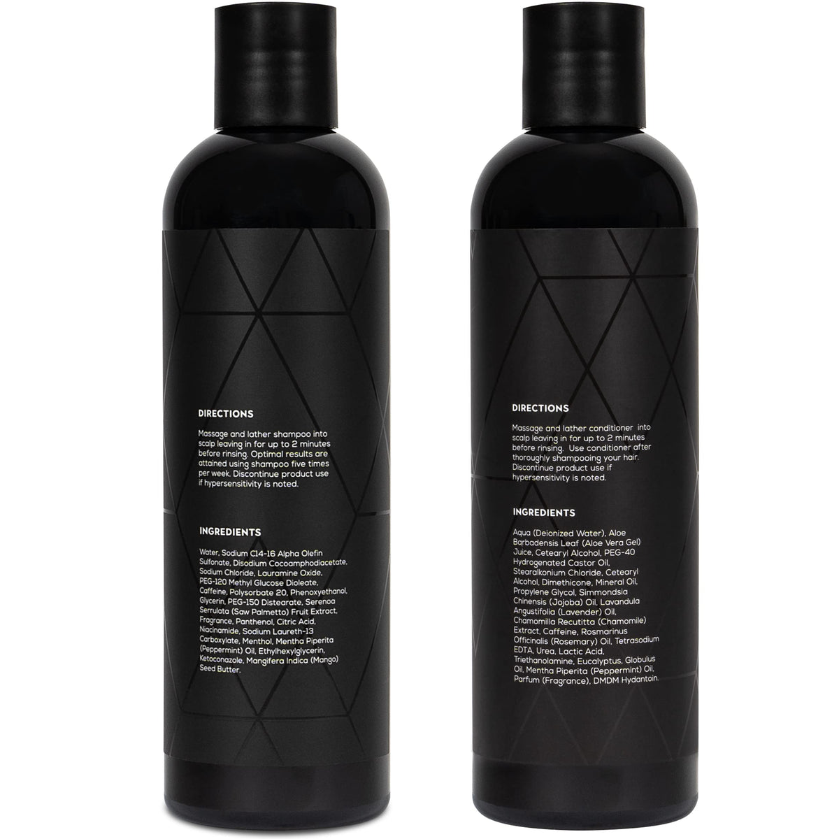 Hands applying Hair Surge to scalp showing tingling sensation.