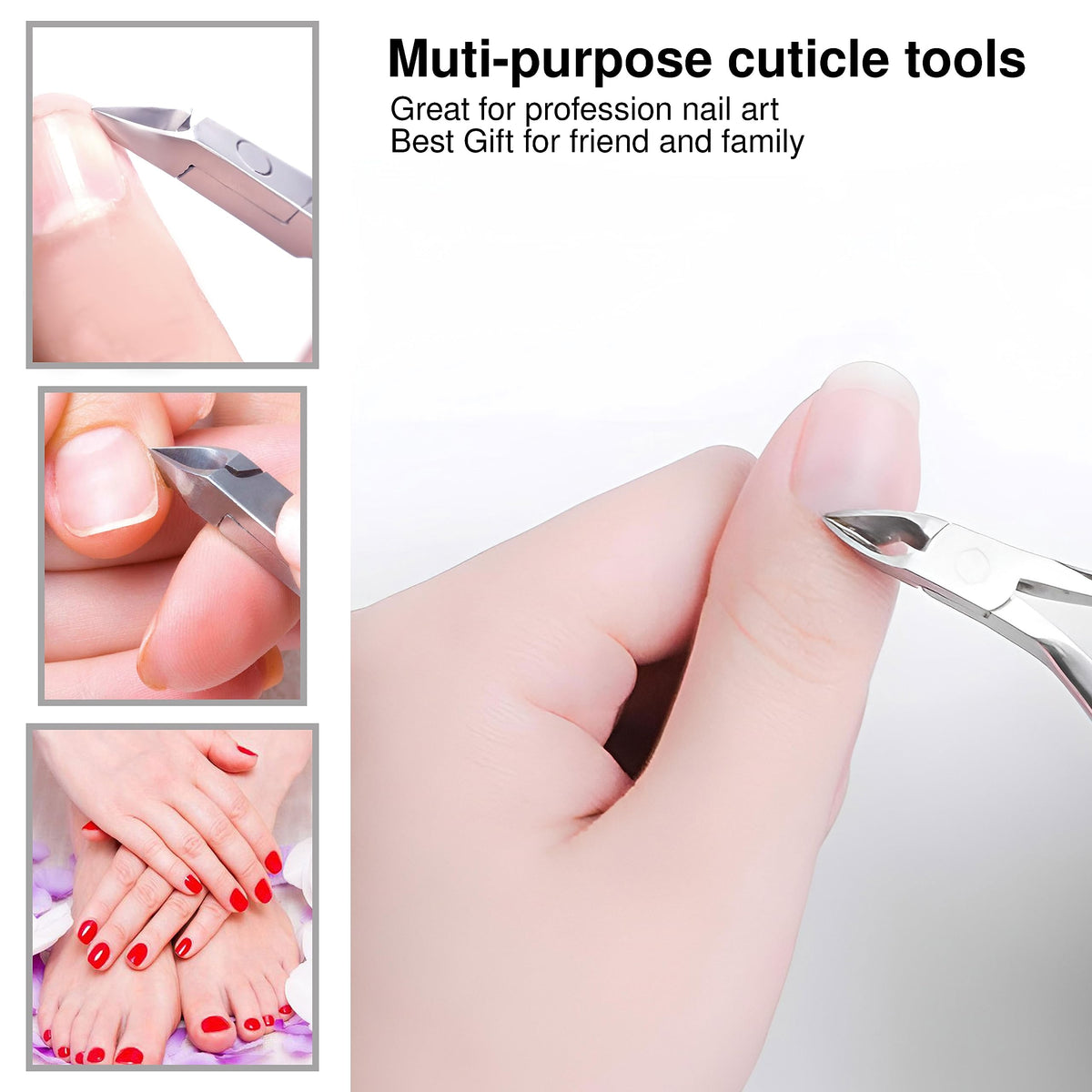UM Supplies Cuticle Trimmer packaging and included accessories for easy setup