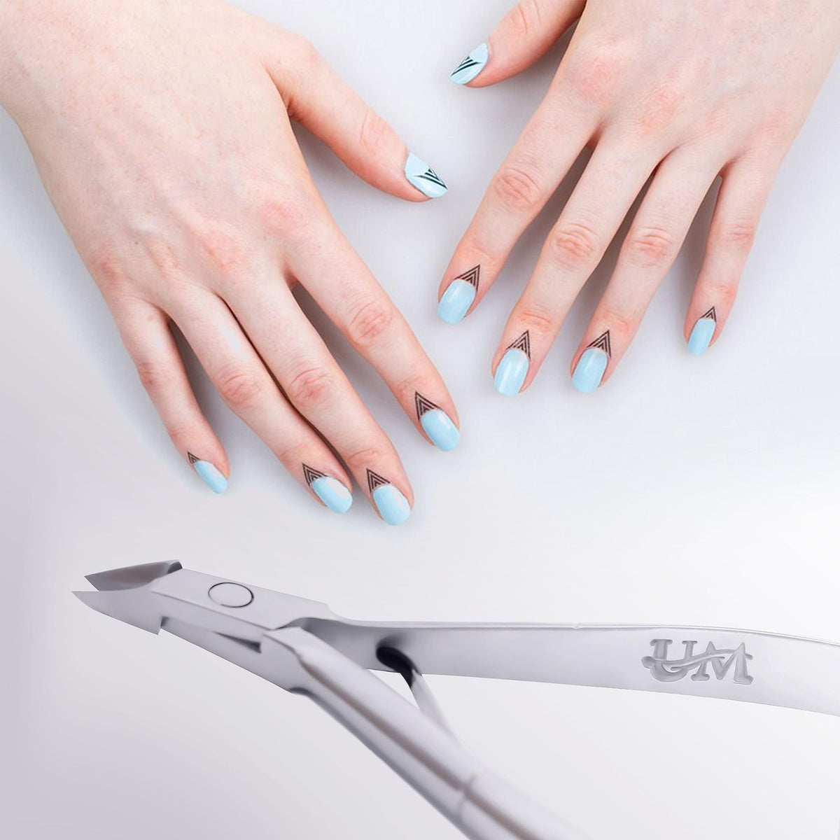UM Supplies Cuticle Trimmer stainless-steel blades endure sterilization for salon-grade reliability.