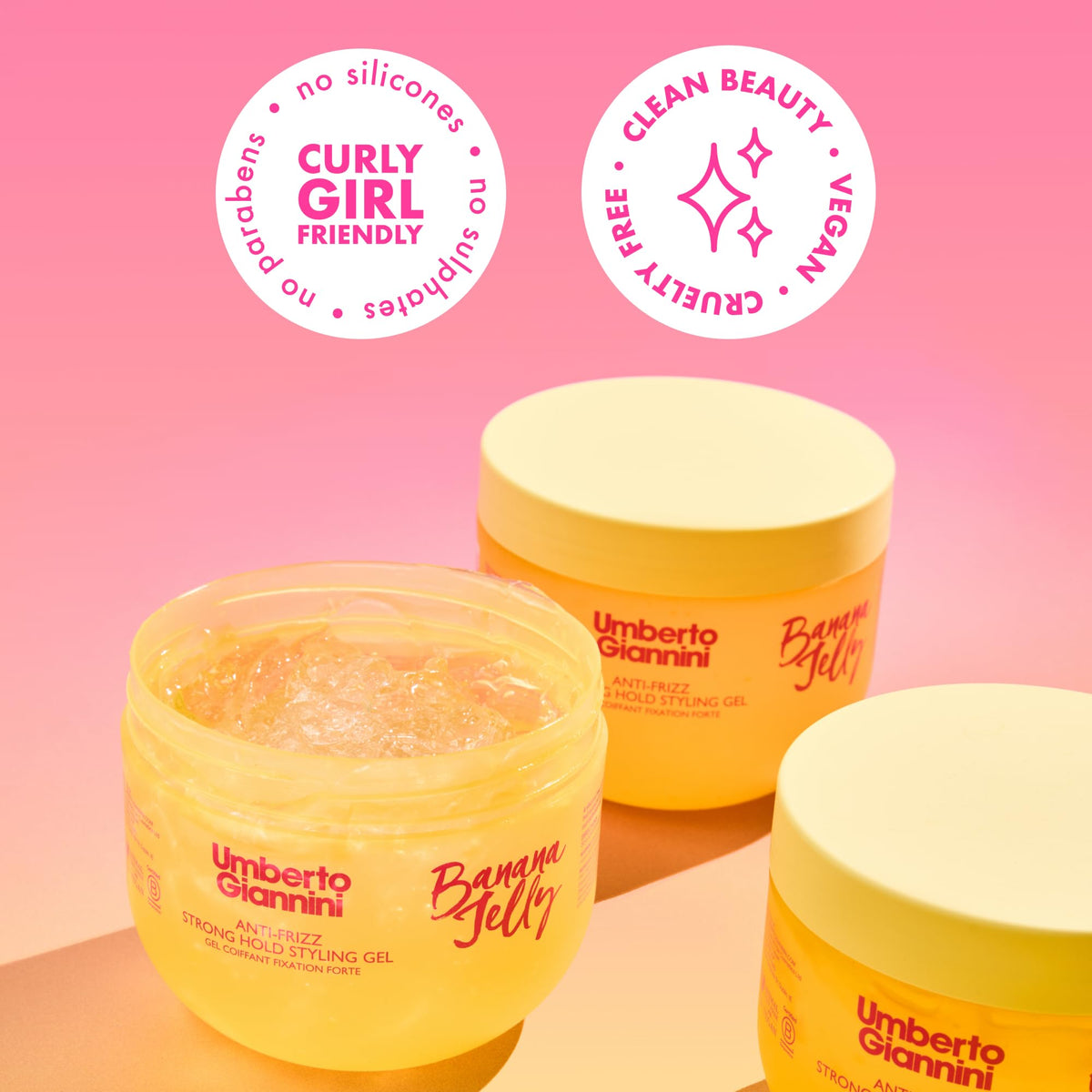 Banana Jelly tames frizz on dry or humid days