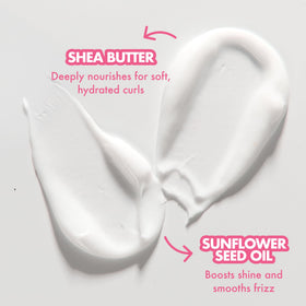 Curl clusters form as Curl Jelly Smoothie defrizzes and defines strands.