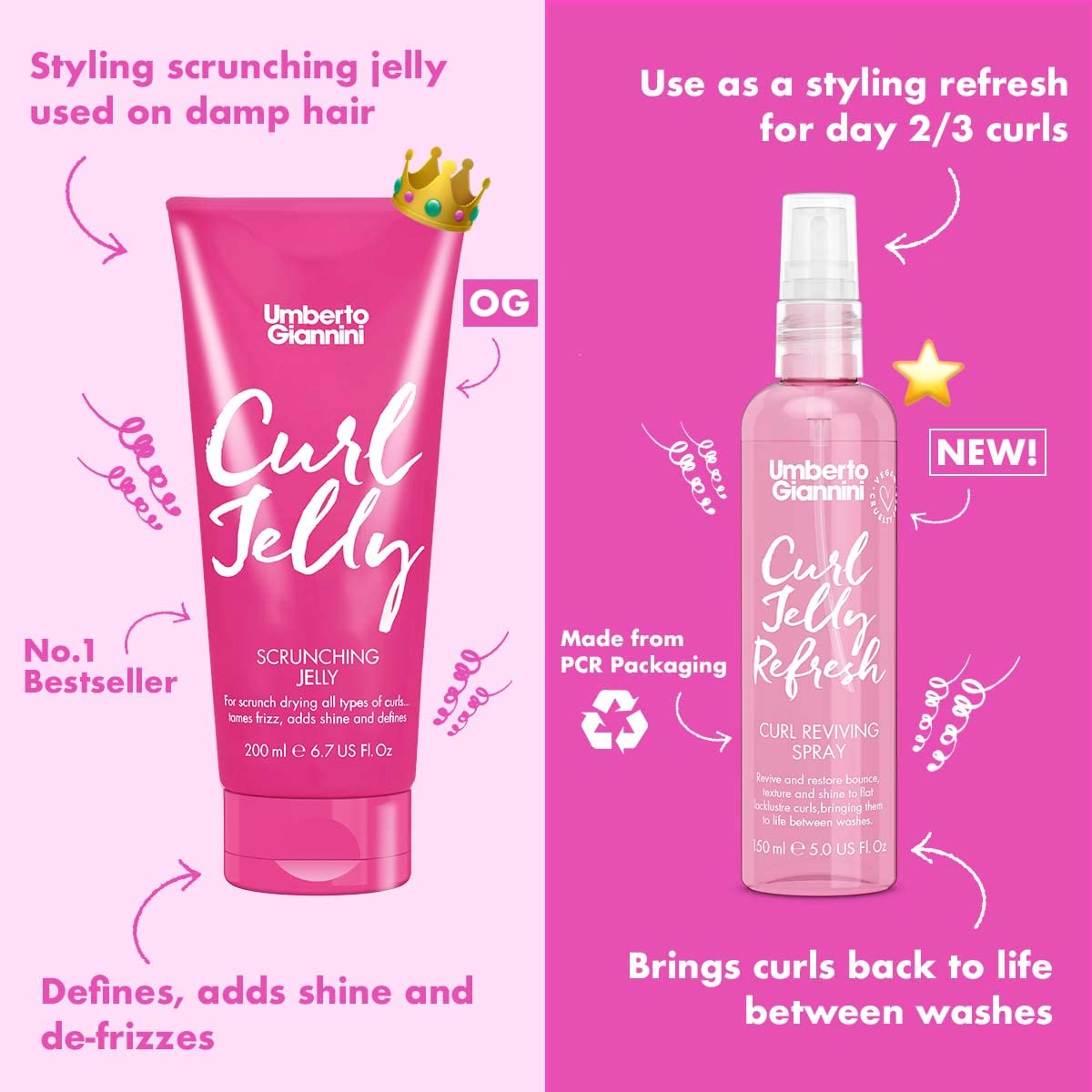 Umberto Giannini Curl Jelly vegan and cruelty-free formula