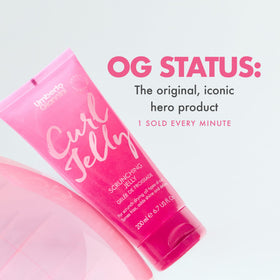 Close-up of silicone-free ingredients label on Umberto Giannini packaging.