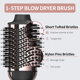 Umeely nylon pin bristles prevent tangles during styling.