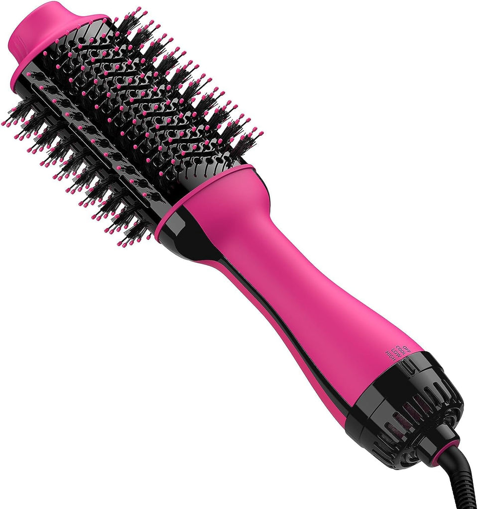 Umeely hair dryer brush with oval barrel for smooth styling and shine