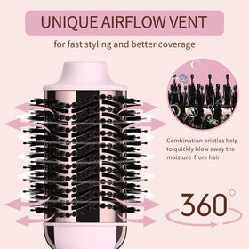 Umeely hair dryer brush three heat settings and cool option