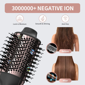 Umeely titanium barrel helps reduce frizz while shaping hair.