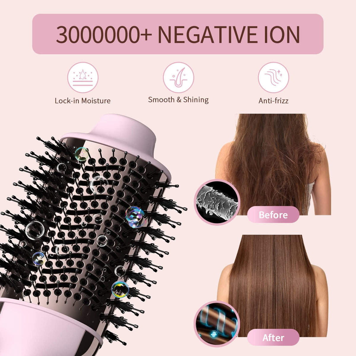 Umeely hair dryer brush adds volume and body to hair
