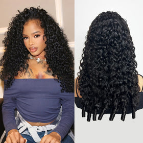 UMEGIRL 22 inch Burmese curly half wig full look offers natural volume and easy wear.