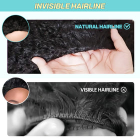 UMEGIRL natural color black wig enhances versatile styling options.