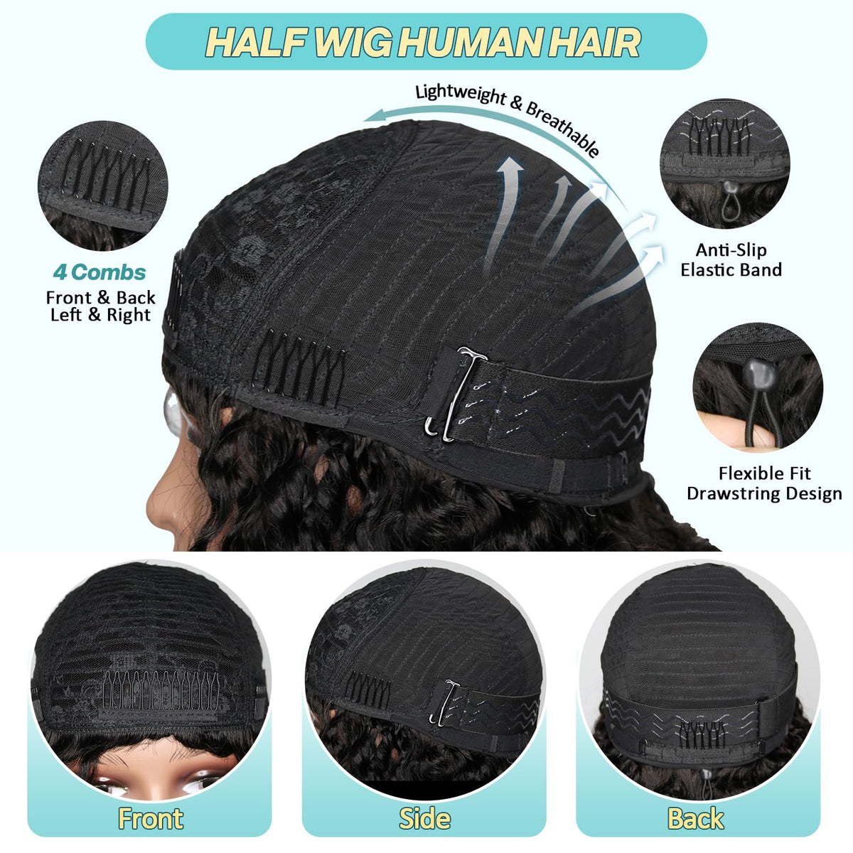 UMEGIRL glueless wig application ready image for beginners