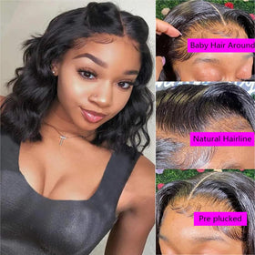 Umeiw bleached knots lace front for customizable parting and color options.