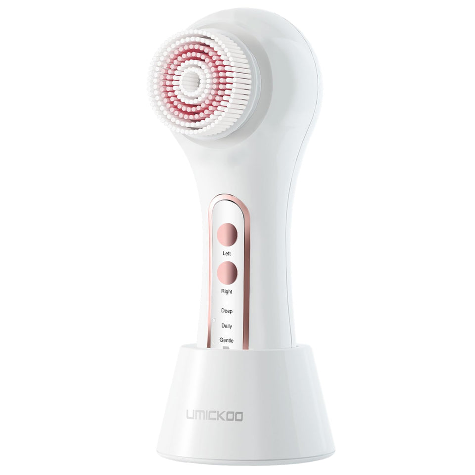 Umickoo electric cleansing brush front view for gentle daily cleansing