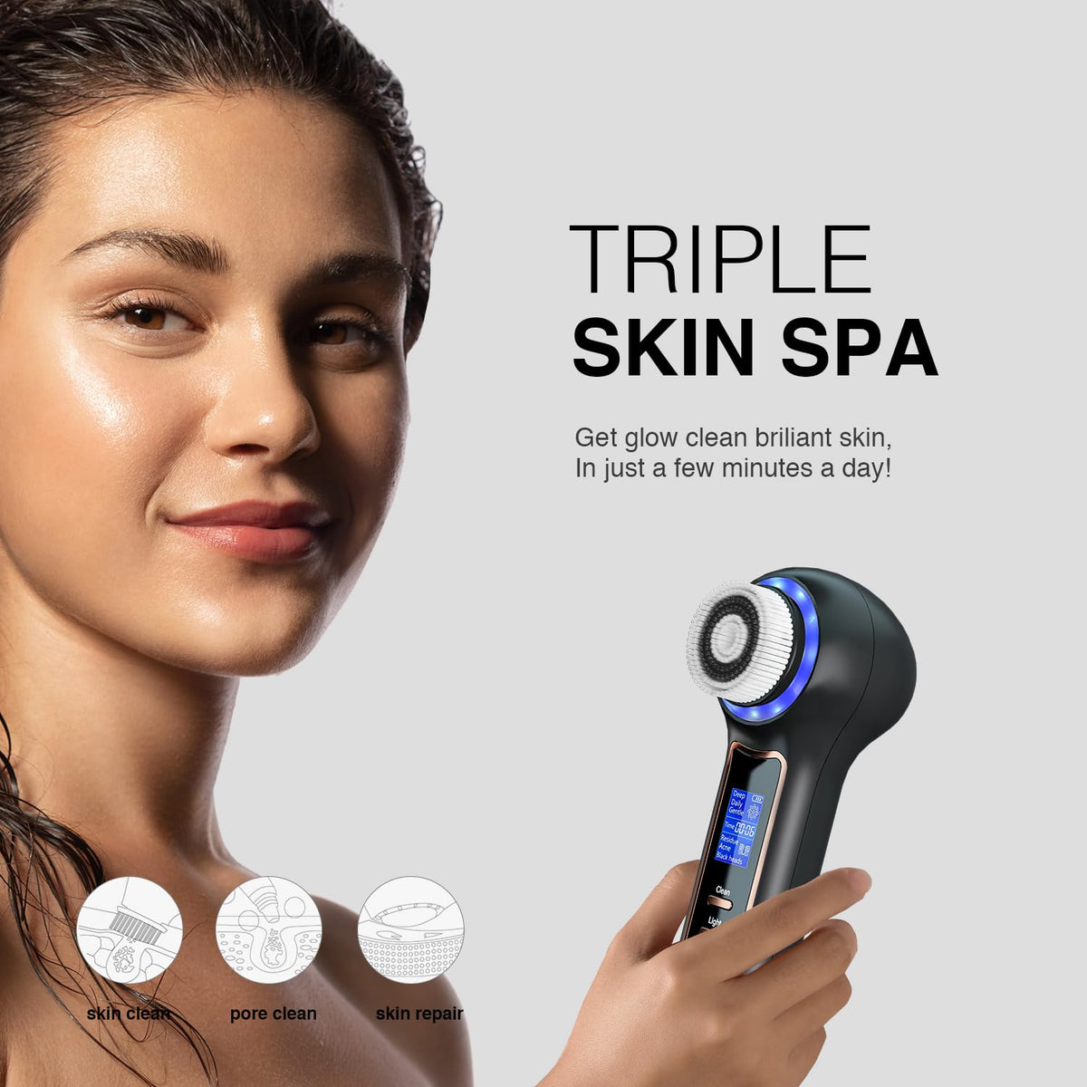 Umickoo optional blackhead removal suction targets pores without harsh rubbing