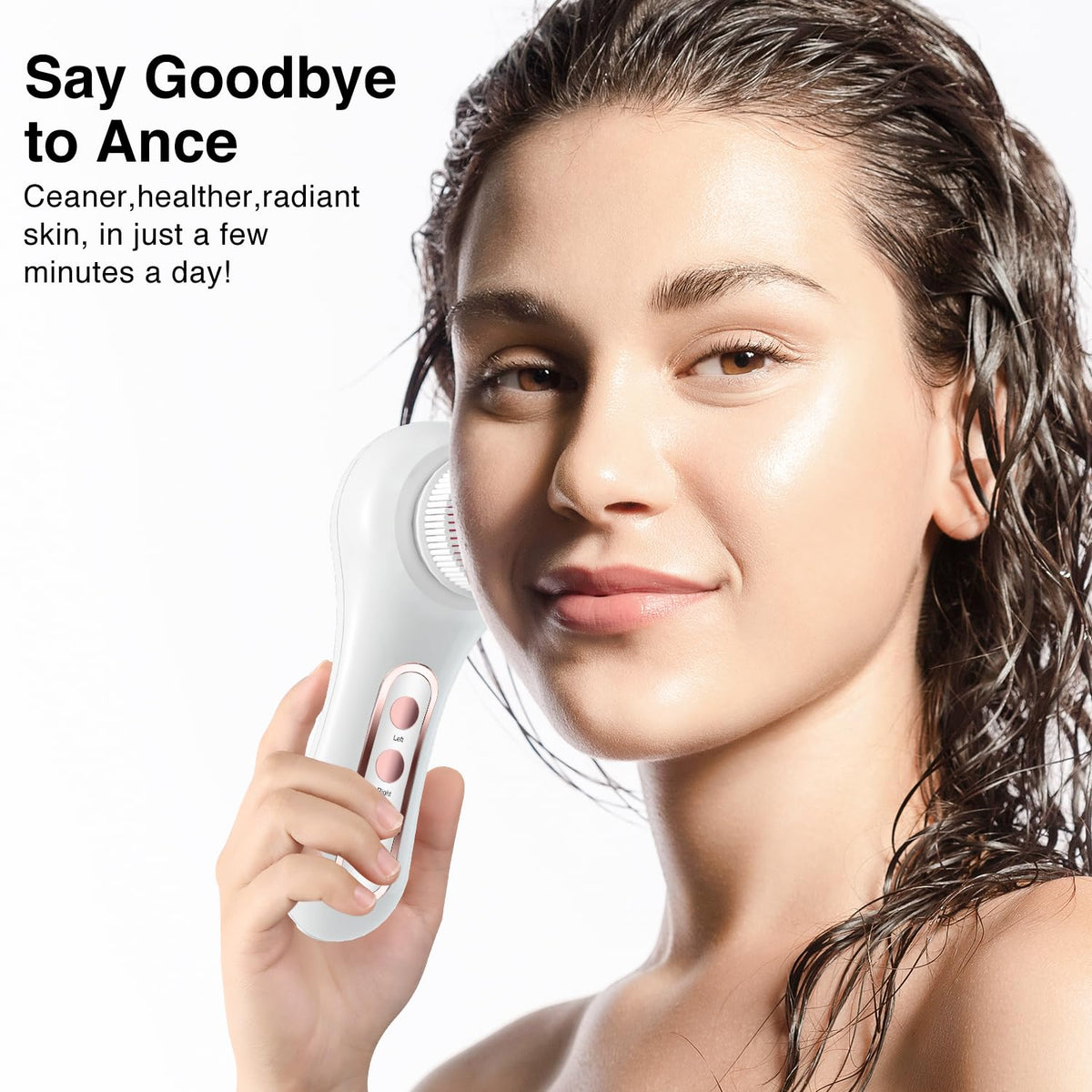 Umickoo two-way rotating brush action highlighting dual-direction cleansing for targeted zones