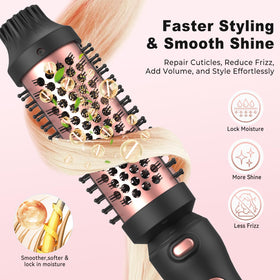 UMIGA Thermal Brush Set 15-inch barrel for voluminous waves and smooth styling.
