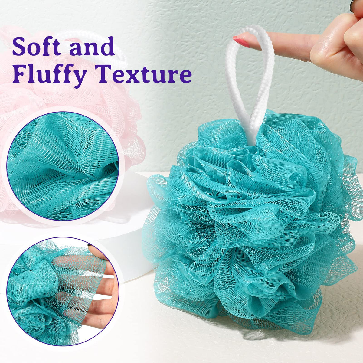 Umigy compact 4-5 inch loofah ideal for travel cleansing.