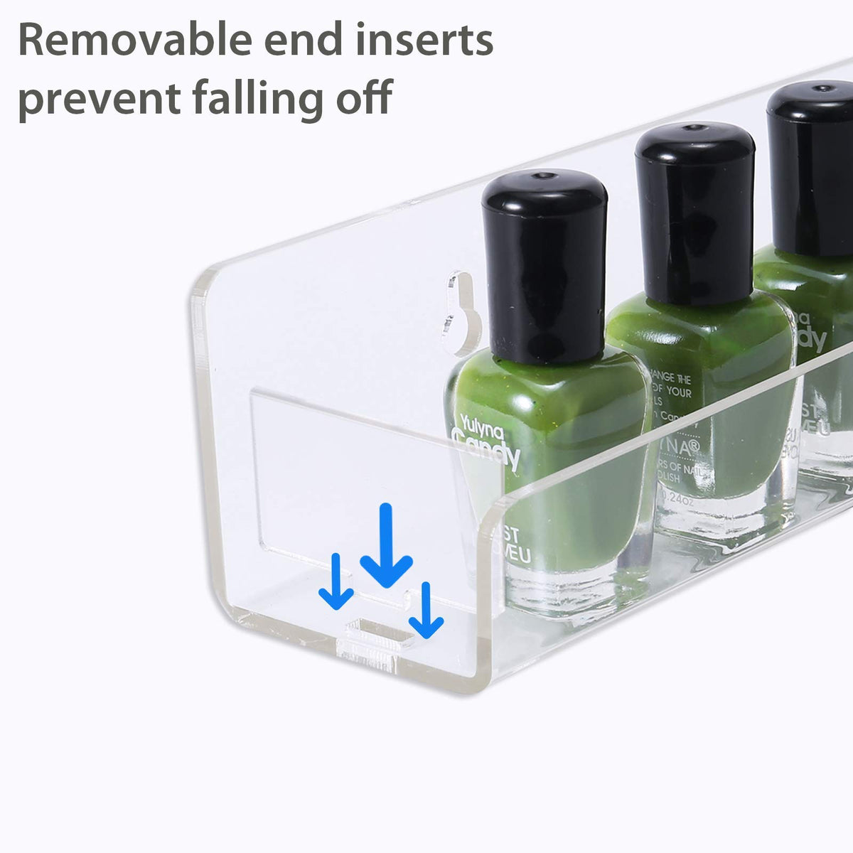 Umirokin anti-slip end inserts keep bottles secure during busy days.