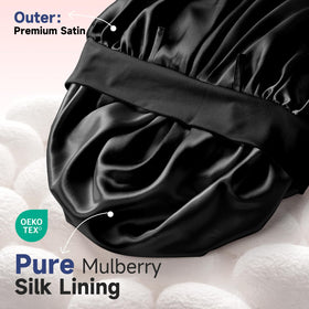Umisleep satin outer layer detail highlighting durability and smooth night wear